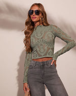 Slay Mode Seamless Abstract Open Knit Top