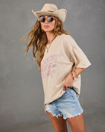 Country Roads Music Cotton Graphic Short Sleeve Tee