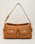 Huntlie Faux Suede Messenger Shoulder Bag