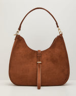 Kimona Faux Suede Shoulder Bag