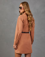 Noella Cotton Belted Mini Dress