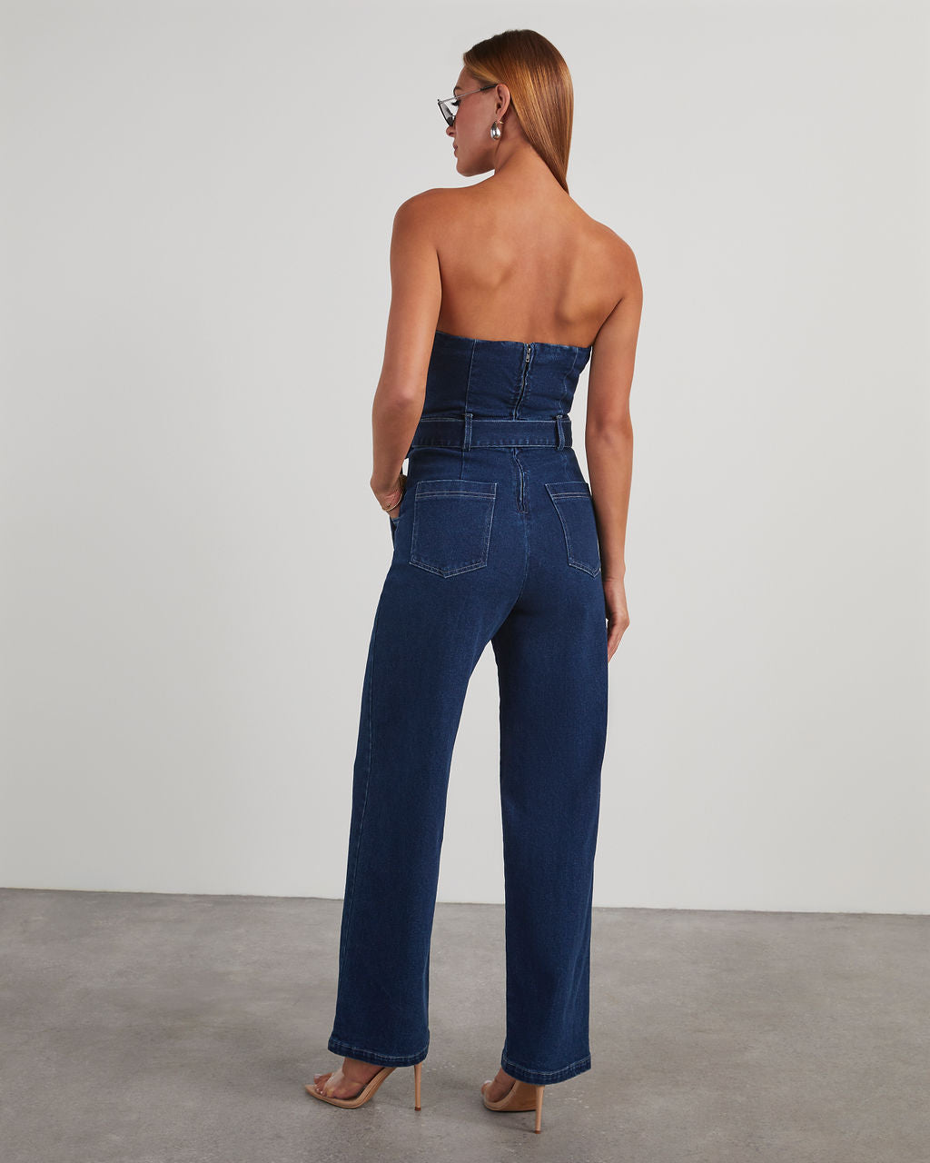 Kinney Strapless Denim Jumpsuit – VICI