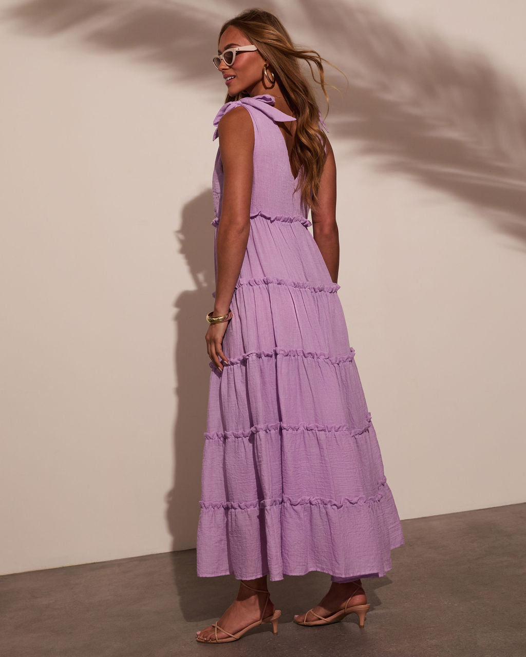 chinese dress ladies Taleah Lilac Cut Out Maxi Dress - US 16