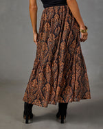Aiko Paisley Print Maxi Skirt