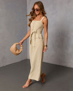 Suelie Waist Tie Jumpsuit
