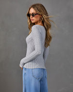 Jamiyah Cable Knit Top