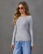 Jamiyah Cable Knit Top