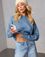 Blue % Whilma Ribbed Knit Sweater-1