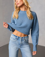 Blue % Whilma Ribbed Knit Sweater-5