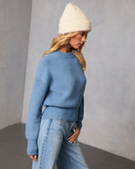 Blue % Whilma Ribbed Knit Sweater-3