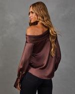 Quinn Satin Off the Shoulder Blouse