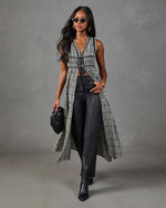 Autumn Belle Flyway Plaid Maxi Top