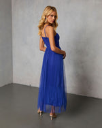 Plus One Tulle Pleated Midi Dress