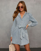In Your Dreams Denim Mini Dress