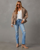 Light Wash % Auggie High Rise Distressed Flare Jeans 1