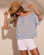 Breezy Harbor Cotton Embroidered Top