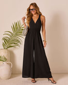 Black % Salty Cabana Sleeveless Jumpsuit-1