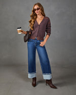 Tessa Striped Knit Cardigan