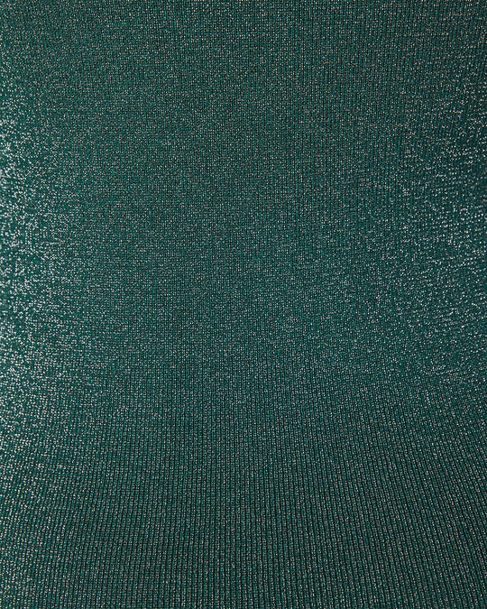 Green % Makenzie Metallic Knit Midi Sweater Dress-6