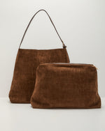 Linden Embossed Faux Suede Shoulder Bag