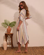 At Beachside Flowy Linen Midi Dress VICI At Beachside Flowy Linen Midi Dress VICI