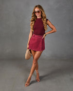 Gracelyn Denim Mini Skort