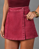 Gracelyn Denim Mini Skort