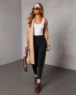 Taupe % Homebound Knit Duster Cardigan-5