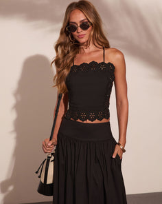 Easy Poise Floral Eyelet Cami