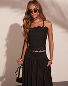 Easy Poise Floral Eyelet Cami
