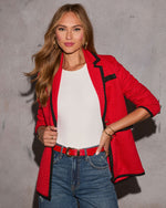 Red % Lillianna Minimal Buckle Belt-2