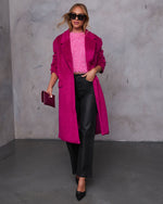 Cherry % Isabelle Pocketed Coat-1