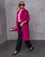 Cherry % Isabelle Pocketed Coat-3