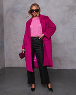 Cherry % Isabelle Pocketed Coat-6