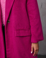 Cherry % Isabelle Pocketed Coat-5