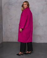 Cherry % Isabelle Pocketed Coat-4