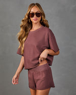 Cozy Atelier Terry Short Sleeve Top