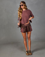 Cozy Atelier Terry Short Sleeve Top