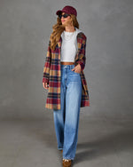 Maplewood Plaid Twofer Hoodie Coat