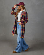 Maplewood Plaid Twofer Hoodie Coat