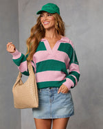 Marves Contrast Striped Sweater
