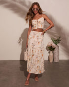 Sightseer Tiered Floral Maxi Skirt