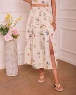Sunlit Garden Floral Maxi Skirt