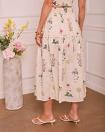 Sunlit Garden Floral Maxi Skirt