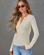 Everyday Edit Long Sleeve Henley Top