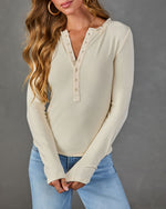 Everyday Edit Long Sleeve Henley Top