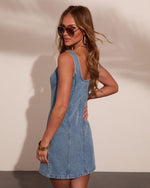 Rocio Denim A Line Mini Dress