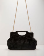 Miliah Faux Fur Cut Out Handle Clutch