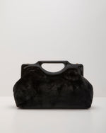 Miliah Faux Fur Cut Out Handle Clutch