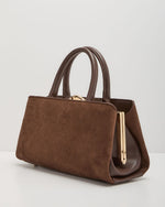 Corinne Faux Leather Top Handle Bag